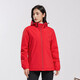 Western Camel Vancamel plus Samt Windbreaker für Männer und Frauen lässige Kurzjacke verdickte Arbeit Jacke Soft Shell Mountesering Anzug Anzug Anzug Winter 9930s Chinesische Rot-Frau [Solid Color] l