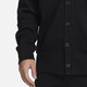耐克（NIKE） 男针织开衫春季新款黑色纯棉休闲叠搭刺绣外套 FN3899-010 XL