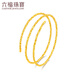 Lukfook Jewelry Pure Gold Bundy Beads Gold Elastic Bracelet Hollow Gift Price 013507AA 6.68g (including labor cost 862 yuan)