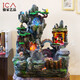 Regalos de boda para el mejor amigo Boda Rockery Fluking Fountain Bonsai Humidificador Sala de estar Adornos Decoración del hogar 4039 con atomizador con 9713 Bird Fisherman