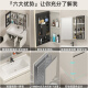 海松达不锈钢浴室柜组合陶瓷一体110cm洗手盆120大户型卫生间洗脸盆柜 奶咖12048cm圆弧盆+智能美妆镜柜