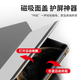 斯得弗 适用华为mate x6手机壳典藏版通用免盖接听智能视窗全包防摔电镀边框商务风素皮翻盖皮套【紫色】