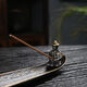 Ensa fishing old man incense burner alloy boat line incense burner household indoor sandalwood agarwood incense insert sleeping incense seat lone boat boat