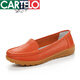 
CARTELO spring flat sole bean shoes soft sole middle-aged and elderly mothers shoes casual women single shoes beef tendon sole pregnant women shoes nurse women shoes 6629 hollow white 40