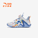 Anta-Kinder-Turnschuhe für Männer- und Frauenschuhe für Frauen für 2025 Herbst Neuer Klettmantel High-Top-Wear-resistenter Maßstab Basketballschuhe [Reverse Scale] Weiß/Blau/Xixia Orange 9930-5 29 Fuß Länge ca. 18 cm