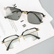 Parmio HD anti-blue light reading glasses Smart photosensitive color change glasses Fashion trendy and comfortable male and female elderly glasses XR1267A black and gold frame color change 150 degrees