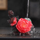 Tao Fuqi tea pet ornaments attract wealth, flowers bloom and wealth, tea table, tea tray, tea table, tea set accessories, color-changing peony tea, can be played and raised, flowers bloom, wealth, color-changing tea pet - red
