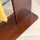 Tingxu solid wood dressing mirror hanging hanger integrated full-body mirror dressing rack floor-standing entrance door clothes rack 673 [with pulley] brown (45CM)