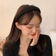 Jieweiyi high skull wide-brimmed sponge hairband women's French broken hair organizer face wash pressure hairband hairpin red headdress BHFG#29 dark coffee color