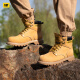 Cat Carter Big Big Yellow Boots Boots Martin Boots Hombres de acero para hombres Cabezales de alta colisión resistente a los zapatos alto P89162O1BDC25 Amarillo 42