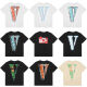 Zhidou Dou American Modemarke Vlon Jerry Big gegen kurzärmelige Nebel High Street Halbärmelige Paar Ins Sommer VTG Style T-Shirt 6187-Blacks-Code empfohlen 90-110jin [Jin gleich 0,5 kg]