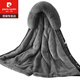 
Pierre cardin Haining Parker Fur Coat Coat Men's Fur Mixed Velvet Otter Rabbit Fur Inner Liner Medium-Length Winter Grey Inner Liner - Medium-Length 2XL Recommended 130-145Jin [Jin equals 0.5 kg]