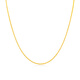 Mengjinyuan 18K gold necklace, classic cross chain, clavicle chain, versatile chain, a birthday gift for your girlfriend, chain length is about 45cm, weight is about 0.95g
