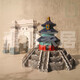 Beijing tourist attractions ornaments of Bird's Nest Water Cube Tsinghua Park Monument Architectural Model Children's Study Room Small Title-Cartoon Edition-Length 10cm