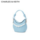CHARLES/KEITH Pearl Portable Shoulder Crescent Bag Women's CK2-10270963 Light Blue Light Blue S