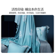 Mercury Home Textile Four-Piece Set, Laiserland Fine Silk Kit AB Double Edition Tribute Satin Crafts Active Printing and Dyeing Bed Four-Piece Set, Iris Light Blue [Tian Silk Cotton Kit] Bed Sheet Style 1.8m Bed (Adapted to 220*240cm Core)
