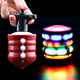 Hua Shi Meng children's rotating top toy primary school students light rotating colorful music boy manual twist transmitter