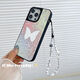 CASETIFYcasetify Dark Night Butterfly Translucent Aurora Butterfly Mobile Phone Chain Beaded Wrist Phone Case Lanyard Ornament Aurora Butterfly Mobile Phone Chain