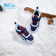 361 children's shoes, boys and girls warm cotton shoes, winter new children's cotton shoes with velvet lining, versatile winter shoes, light blue/361 white/snow blue 29