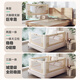 
InnoTruth bed fence safety guardrail without punching crib surround children's anti-fall baffle two sides on both sides of the bed [1.5+2 meters]-Mi Xiaoxiang two sides