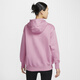 Nike (Nike) Phoenix Fomen Style Bane Style de gran tamaño más sudadera con capucha de terciopelo DQ5759 699 Elemento Pink/Fail White S