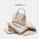 UNIFINE shell bag head layer cowhide frog bag one shoulder crossbody bag original design women's handbag birthday gift milkshake white