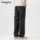 
MMOPTOP charge workwear straight-leg pants for men's spring and summer thin ice silk loose sports casual pants K001 black XL