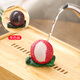Lychee tea pet ornaments creative personality flush color changing tea play tea ceremony tea set accessories color changing jewelry tea making three pieces