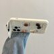 Beiji Creative Coffee Bear für Apple 15 Mobiltelefon Fall Sommerer Flip-Ständer mit Mirror iPhone14Promax Frauen 13 Silikon 11 mit Lanyard 12 Vollpack
