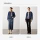 Navigare Italian small sailing boat women's cotton wool collar denim jacket short retro jacket 2341904501 Blue M