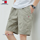 Tommy Shekelly Tommy American summer pure cotton five-point shorts casual versatile loose beach pants men high-end trendy men 9224 dark blue M (recommended 100-120 Jin [Jin equals 0.5 kg])