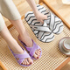 Wanpusen anti-slip silent large-size women's slippers for women indoor and outdoor summer couples wear summer soft-soled sandals for women, women white women's style 37 wide feet, fat, please buy one size