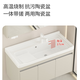 
Haisongda stainless steel bathroom cabinet combination washing cabinet ceramic integrated washing basin with washing board washing pool deepening sink washing cabinet 12048cm+ beauty mirror cabinet