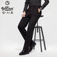 Goldlion Autumn and Winter New Men's Casual Pants Business Suit Pants Sheep Wool Straight Pants No-Iron Men's Fashion Black 81121 Black 81121 30