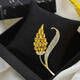 End of the World Fashion Designer Golden Wheat Corsage Men's Suit Brooch Women's Coat Pin Lapel Pin Decoration h Style 4
