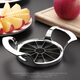 FANCYCHIC Stainless Steel Apple Cutting Tool Large Fruit Divider Multifunctional Peeling and Core Separation Tool Slicer 12-cut 304 Stainless Steel-Blade 10cm
