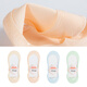 Thick wood spring and summer shallow mouth ice silk boat socks full circle silicone preventing soles of the feet to prevent sweat absorption and comfortable women's short socks ATF2401 691 pink 1 pair One size 23-25cm