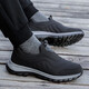 Zunshi pipe elderly shoes men's summer breathable non-slip soft sole dad shoes middle-aged and elderly walking shoes comfortable mesh mother shoes 9207 black men's style 39