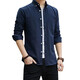 Long-sleeved shirt for men's business white shirt slim fit men's formal workwear free large size professional suit Oxford spinning shirt Oxford spinning gray 3XL Recommended 145-160Jin [Jin equals 0.5 kg]
