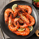 Jingdong Supermarket directly sourced black tiger shrimp from overseas, net weight 2Jin Jin is equal to 0.5kg, 31-40 pieces/box, single frozen, prawn barbecue hot pot ingredients