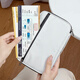 
RFID anti-theft passport clip wallet travel abroad portable large capacity storage bag waterproof travel ID bag small white