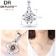DR-FLVVS Fat Donglai same style platinum pendant without chain Pt950 single pendant necklace women's pure platinum pendant separate pendant lock Weiai single pendant for life