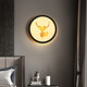 Yilin 2023 new wall lamp bedroom living room European and Chinese style painting staircase light luxury creative decoration Internet celebrity background wall bedside lamp double deer plus tree-monochrome warm light