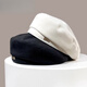 Shi Fengyan beret Spring and Autumn 2025 new Korean style Japanese versatile internet celebrity fashionable brown literary bud hat black - RIOG large label - four pieces of starry sky cloth pressed M (regular size for adults 56-58cm)