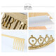 Bo Na Ling Crown Tiara Happy Birthday Shoulder Strap Crown Little Princess Adult Ceremony Headband High-end Wedding Photography Props Golden Crown Gift Box Crown + Shoulder Strap