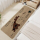 Baibuda D-687 Linen anti-slip rubber floor mat Entry door mat carpet 60*90CM Giraffe