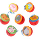 
Pastoral poetry Orff Children's Percussion Instrument Kindergarten wooden three-sentence half-cut plate round dance board baby music toy long handled plate (blue) 1 piece