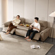 Gujia Home (KUKA) zero-to-wall electric sofa living room 6196 Napa oak coffee 3 persons 2 electric + 7097 coffee table corner table
