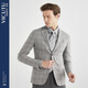 
VICUTU men's commuter line suit business formal suit jacket VBS22110433 gray check 175/96B