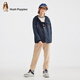 
Hush Puppies children's clothing boys' three-proof jacket jacket 25 autumn new children's outdoor hooded windbreaker hiding coat 170